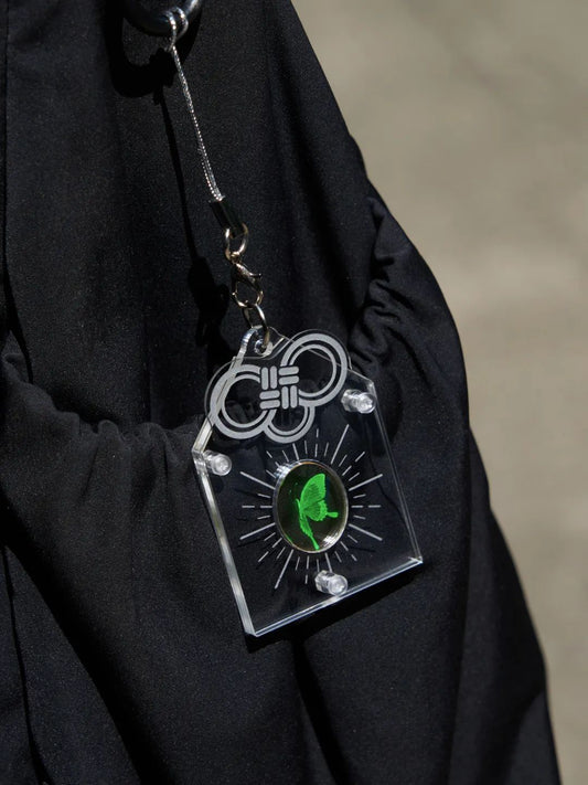 Sparkle Butterfly Amulet | Volume Hologram Tech